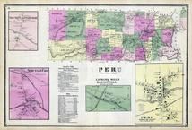 Peru Township, South Plattsburgh, Schuyler Falls, Laphams Mills, Bartonville, Perry, Clinton County 1869